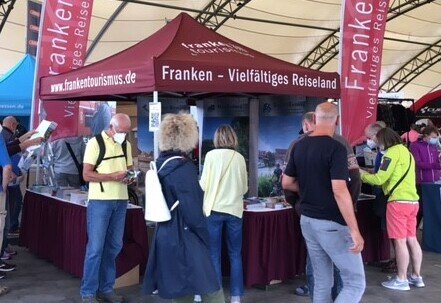 Messestand Franken auf der Velo 2021 in Frankenfurt a.Main