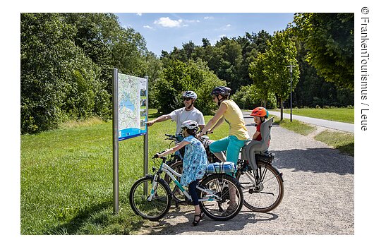 Fränkisches Seenland, Fahrradtour mit E-Bikes am Großen Brombachsee