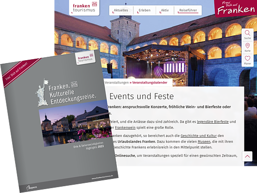 Präsentation der Veranstaltungsdaten in Print und auf frankentourismus.de