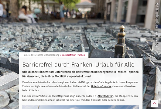 Barrierefrei durch Franken