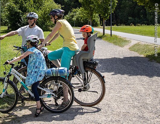 Fränkisches Seenland, Fahrradtour mit E-Bikes am Großen Brombachsee