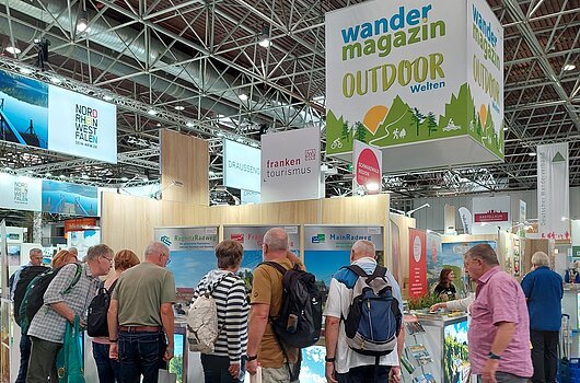 Messe Caravan Salon 2023, Gemeinschaftsstand mit wandermagazin