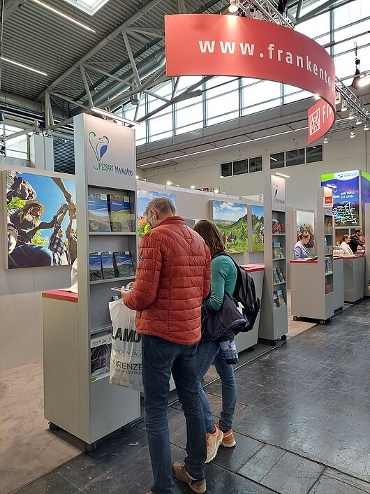 Franken-Stand bei der Messe f.re.e (München, 2024)