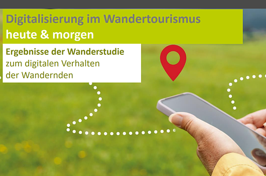 Studien-Titel "Digitalisierung im Wandertourismus" (BTE, März 2024)