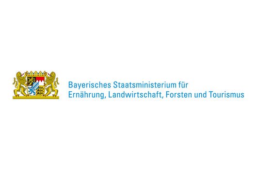 Wappen von Bayern neben dem Text: "Bayerisches Staatsministerium für Ernährung, Landwirtschaft, Forsten und Tourismus".