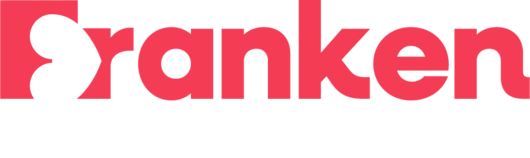 Franken Tourismus Akademie Logo mit dem Wort "Franken" in roter Schrift, in weißer Schrift ergänzt "Tourismus Akademie".
